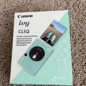 Teal Blue Canon Ivy CLIQ Instant Camera Printer